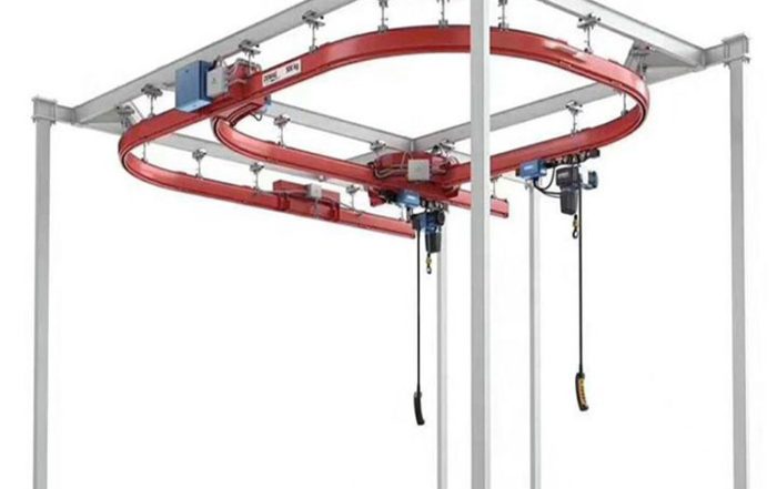 500kg 1000kg Freestanding Crane Light Steel Single Rail Track Monorail Crane Suspension Crane Overhead Bridge Cranes System