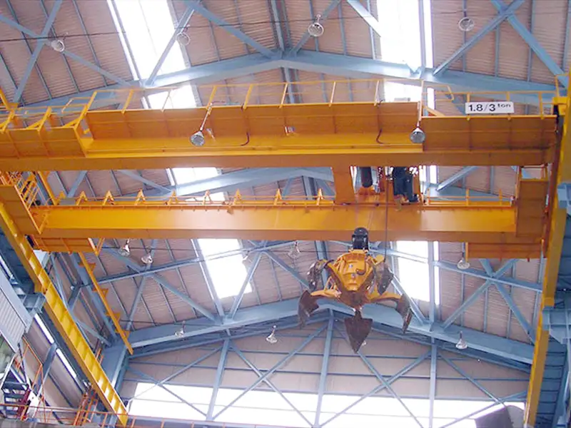 Double Beam Overhead Crane with Hydraulic Claw