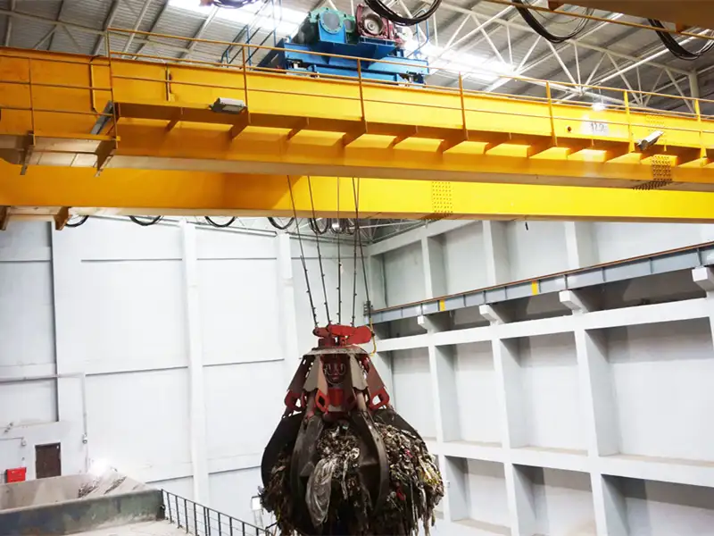 Waste Handling Grab Bucket Crane