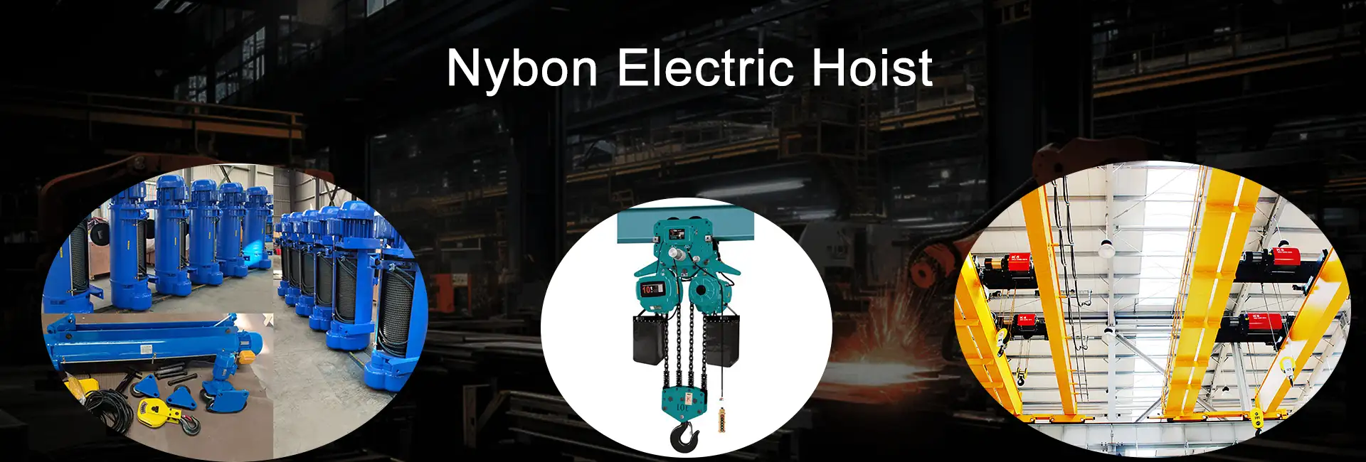 Industrial Electric Hoist Banner