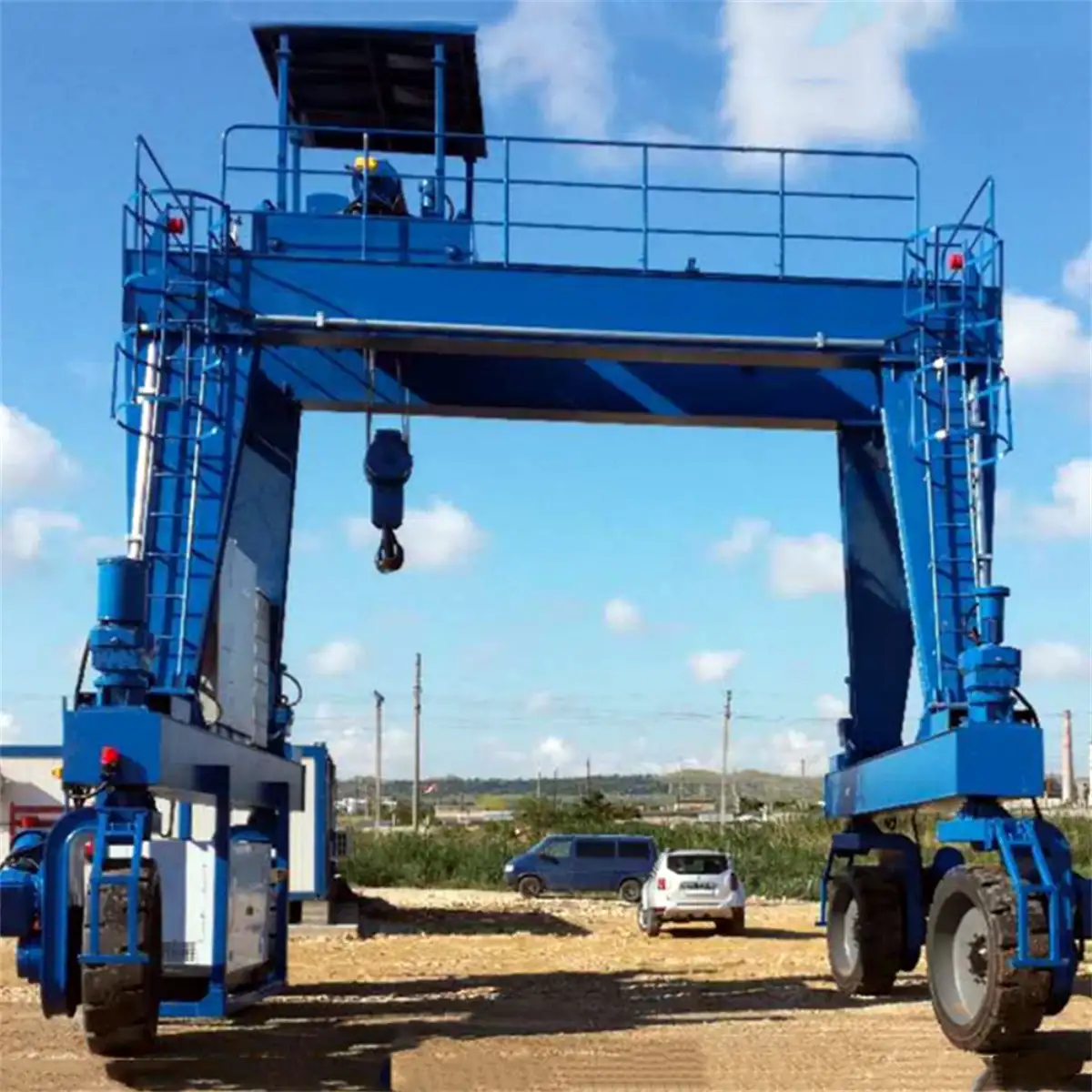 MG Double Girder Gantry Crane with Rubber Wheels