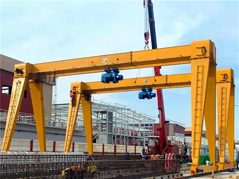 MH Model Single Beam Gantry Crane with Wire Rope Hoist
