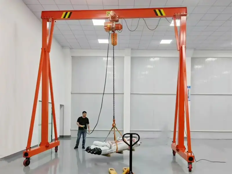 Portable Gantry Crane with Chain Hoist
